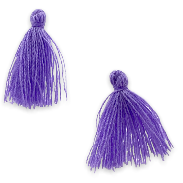 Kwastje ±20mm Lila - per 4 stuks-bedels-Kraaltjes van Renate