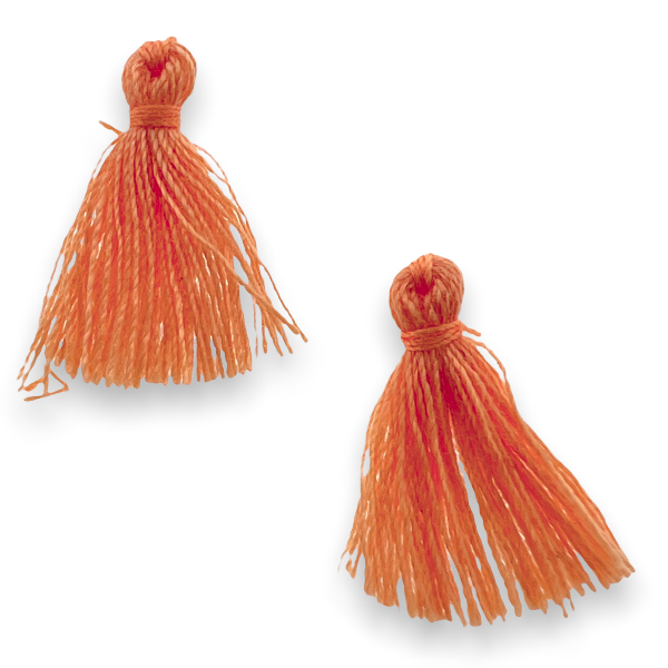 Kwastje ±20mm Peach - per 4 stuks-bedels-Kraaltjes van Renate