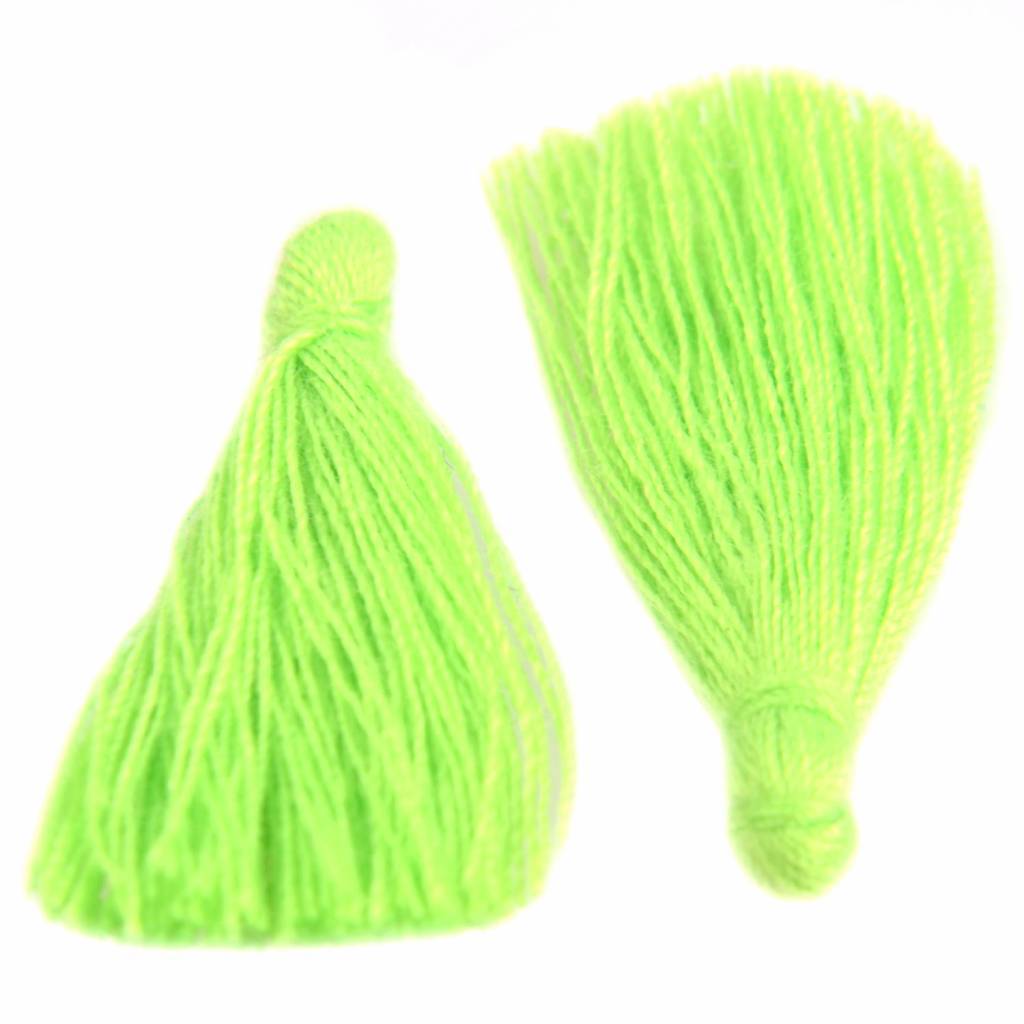 Kwastje ±25mm Bright Green-Kraaltjes van Renate