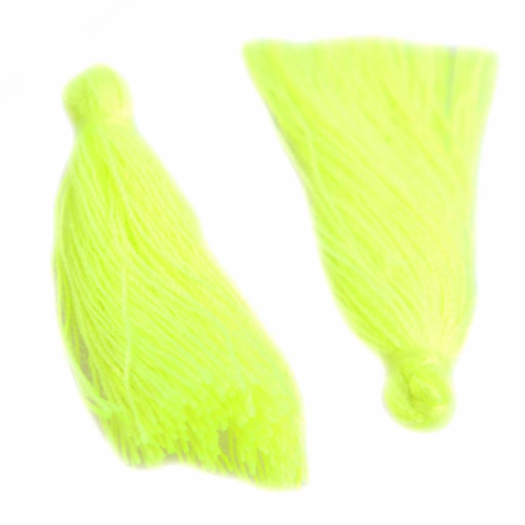 Kwastje ±25mm Bright Yellow-Kraaltjes van Renate