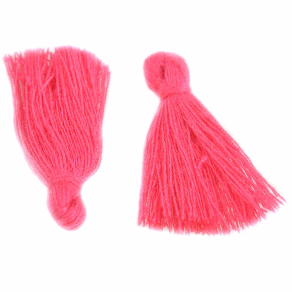 Kwastje ±25mm Hot Pink-Kraaltjes van Renate
