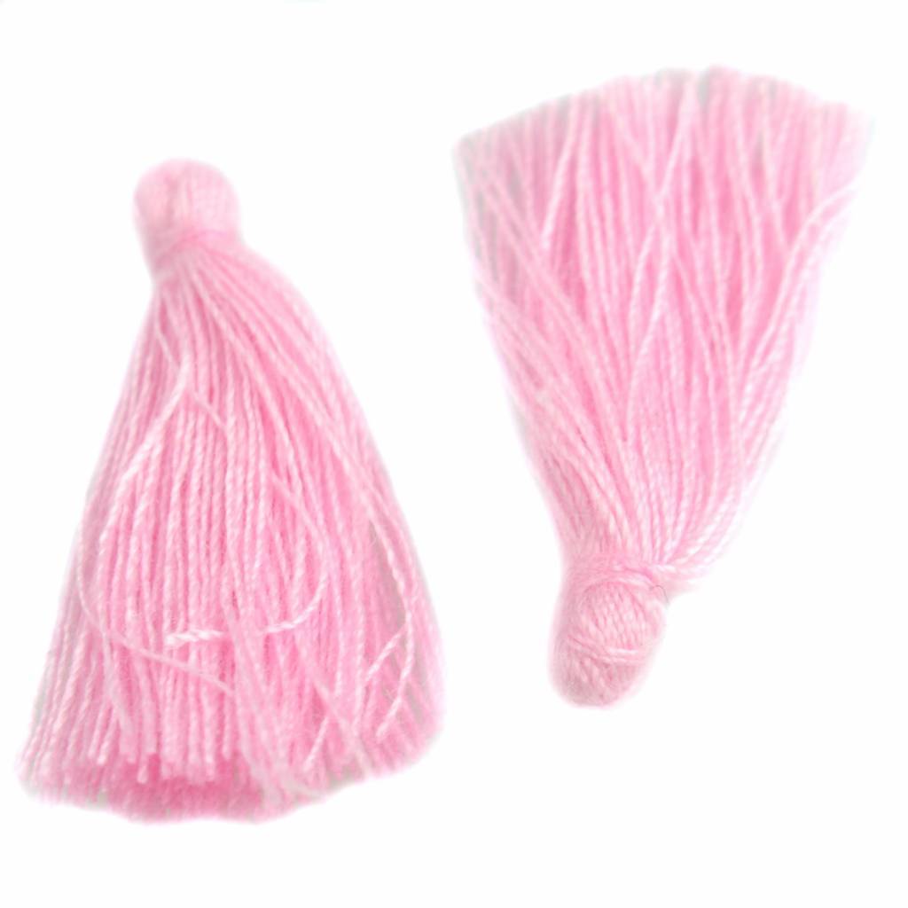 Kwastje ±25mm Light pink-Kraaltjes van Renate