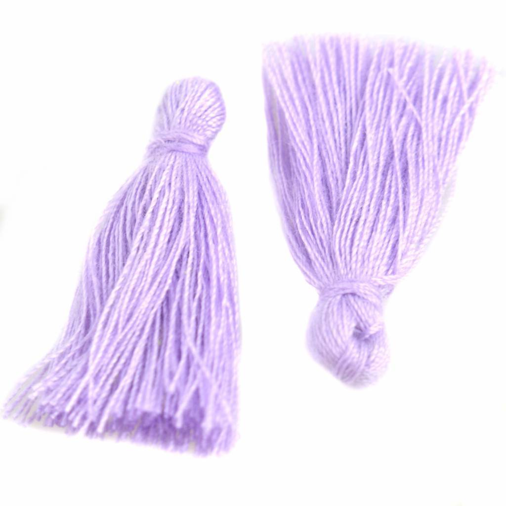 Kwastje ±25mm Light purple-Kraaltjes van Renate