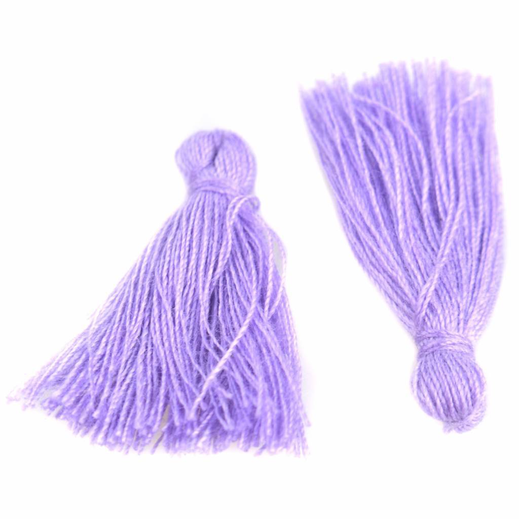 Kwastje ±25mm Lilac Purple-Kraaltjes van Renate