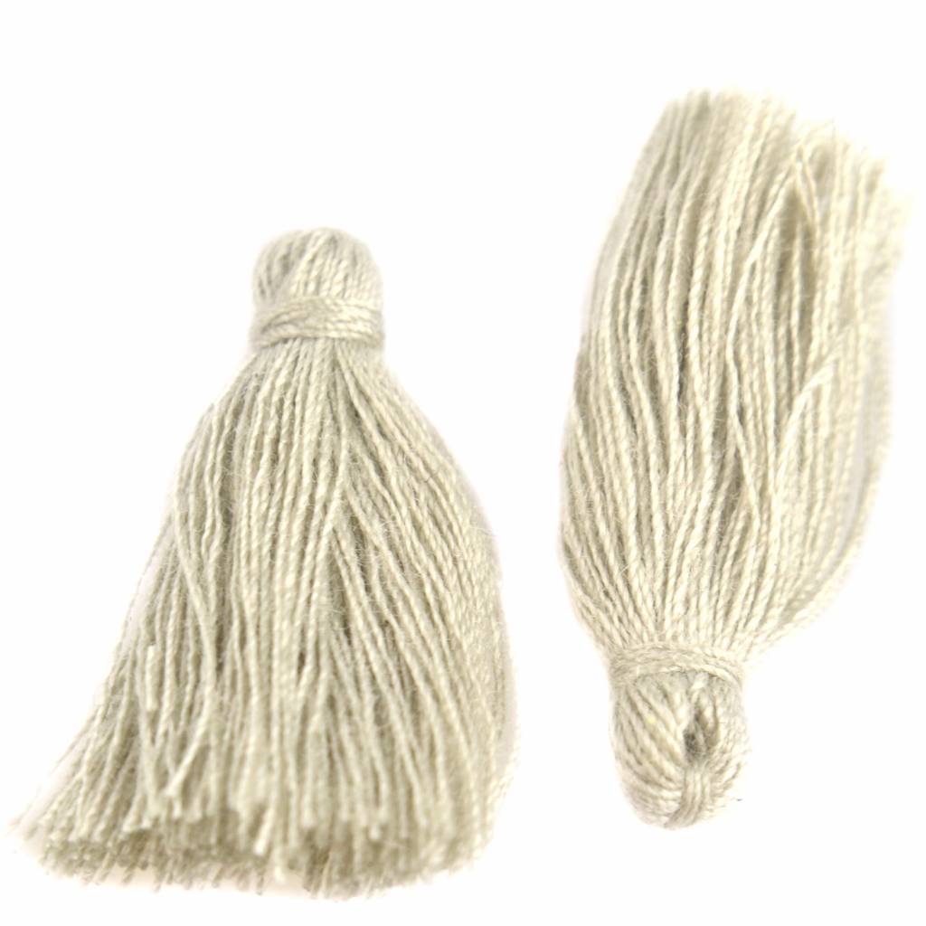 Kwastje ±25mm Sand Grey-Kraaltjes van Renate