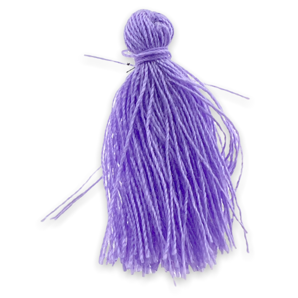 Kwastje ±30mm Lila - 3 stuks-bedels-Kraaltjes van Renate