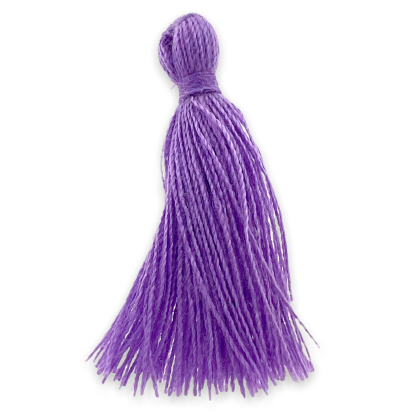 Kwastje ±30mm Paars - per stuk-bedels-Kraaltjes van Renate