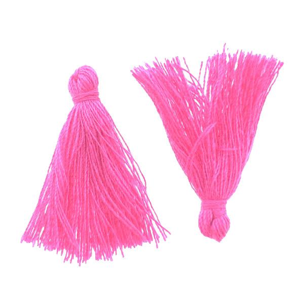 Kwastje Deep Pink ±25mm-Kraaltjes van Renate