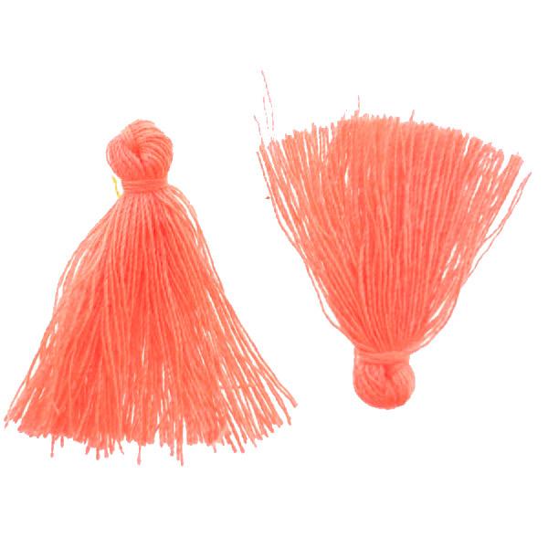 Kwastje Fluor roze ±25mm-Kraaltjes van Renate