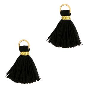 Kwastje Gold-Black 15mm-Kraaltjes van Renate