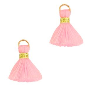 Kwastje Gold-Pink 15mm-Kraaltjes van Renate