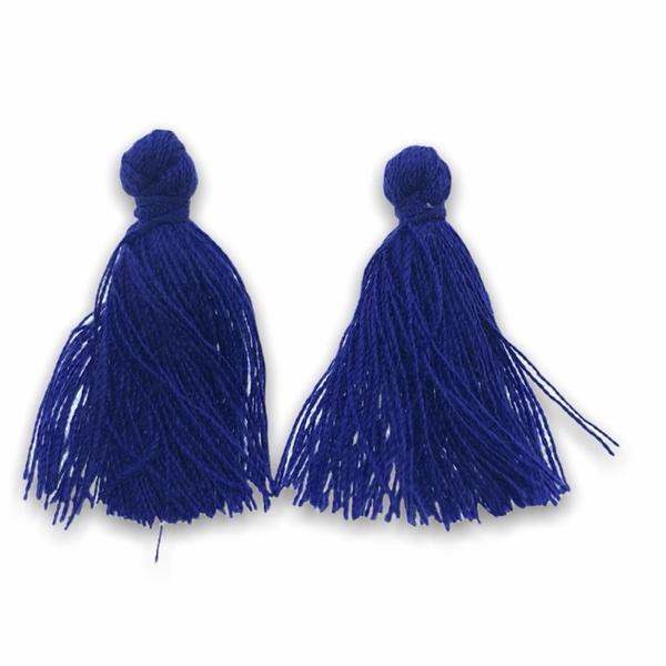 Kwastje Medium Blue ±25mm-Kraaltjes van Renate