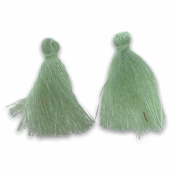 Kwastje Pale light green ±25mm-Kraaltjes van Renate