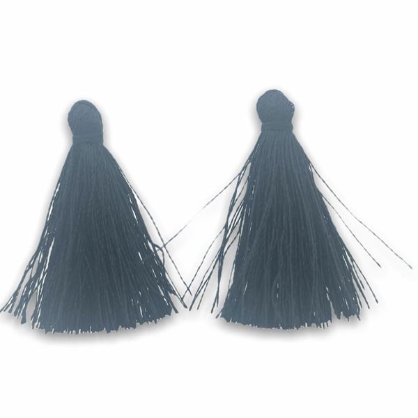Kwastje Shiny black ±30mm-Kraaltjes van Renate