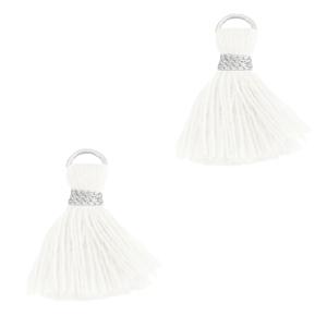 Kwastje Silver-White 18mm-Kraaltjes van Renate