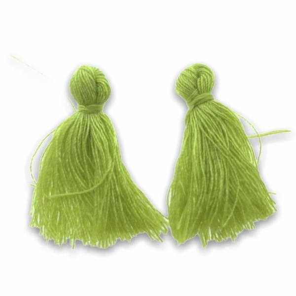 Kwastje Yellow Green ±25mm-Kraaltjes van Renate