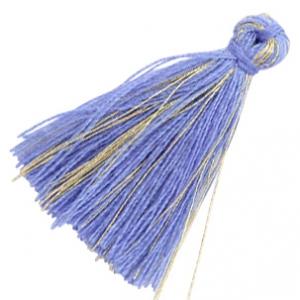 Kwastje basic goldline Lilac blue 30mm-Kraaltjes van Renate