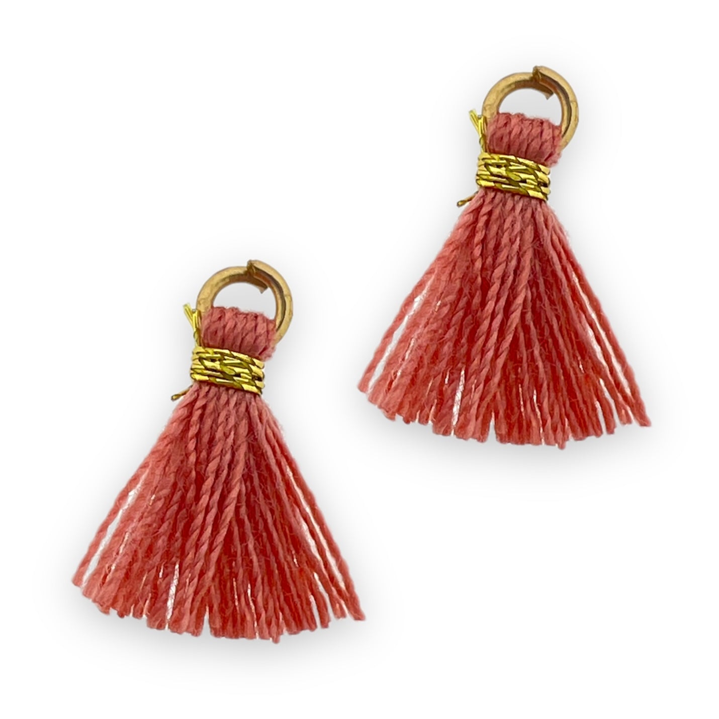 Kwastje mini bruin zalm 10mm-bedels-Kraaltjes van Renate