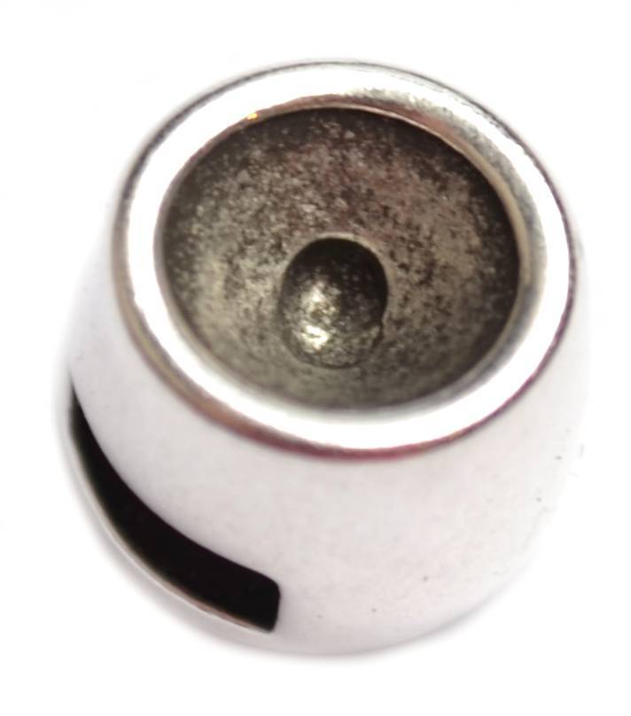 Leerschuiver Ø6x2.5mm voor SS29 Zilver DQ-Kraaltjes van Renate