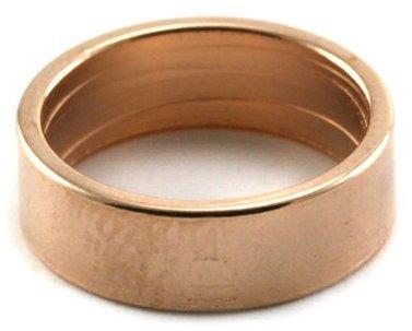 Leerschuiver Ring Ø10mm Roségoud DQ 12x4mm-Kraaltjes van Renate