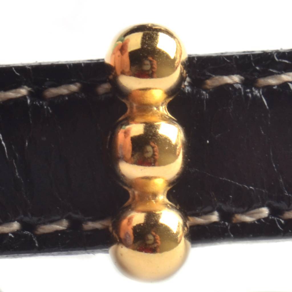 Leerschuiver bolletje Ø10x2.5mm Goud DQ-Kraaltjes van Renate