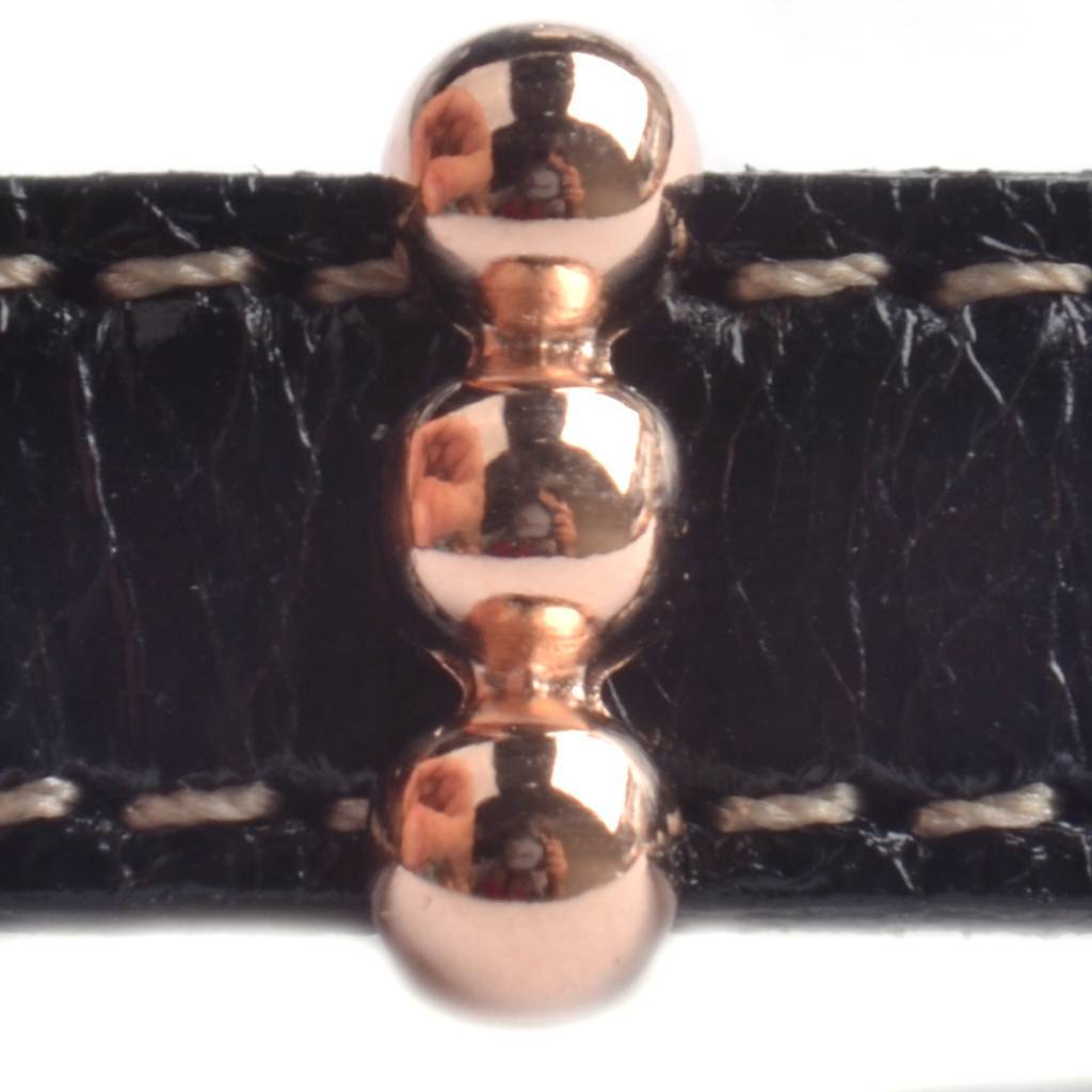 Leerschuiver bolletje Ø10x2.5mm Rosegoud DQ-Kraaltjes van Renate