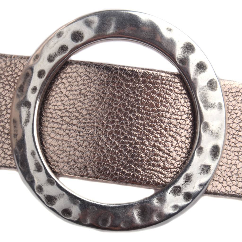 Leerschuiver cirkel L Ø20x2mm Zilver DQ-Kraaltjes van Renate