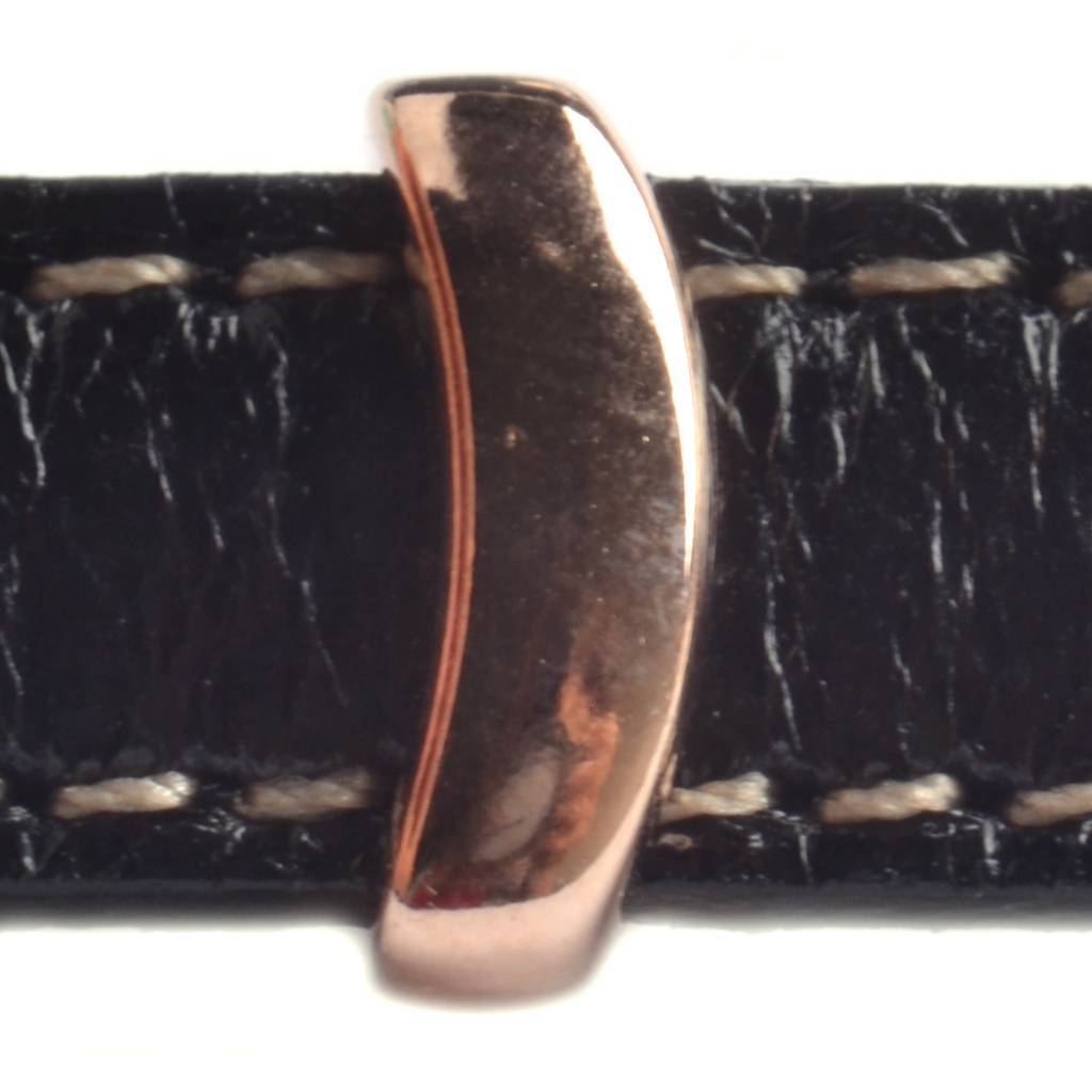 Leerschuiver haakje Ø10x2.5mm Rosegoud DQ-Kraaltjes van Renate
