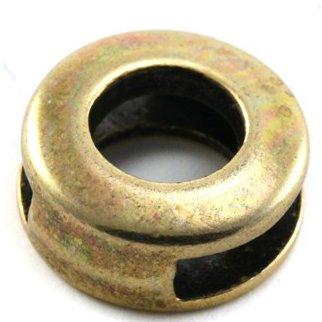 Leerschuiver rond Ø10x2.5 Brons DQ 14mm-Kraaltjes van Renate