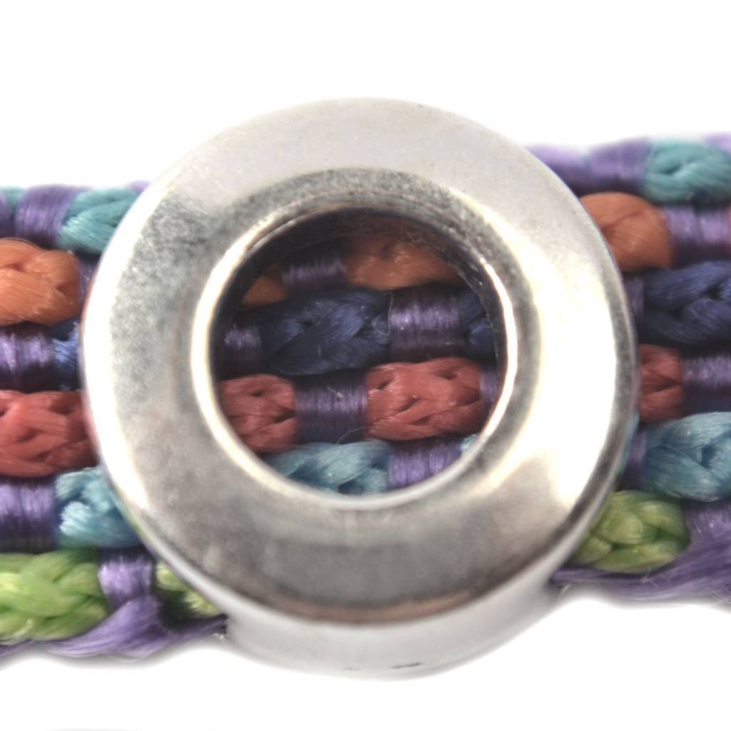 Leerschuiver rond Ø10x2.5mm Zilver DQ 14mm-Kraaltjes van Renate