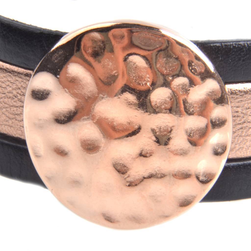 Leerschuiver rond Ø20x2mm Rosegoud DQ-Kraaltjes van Renate