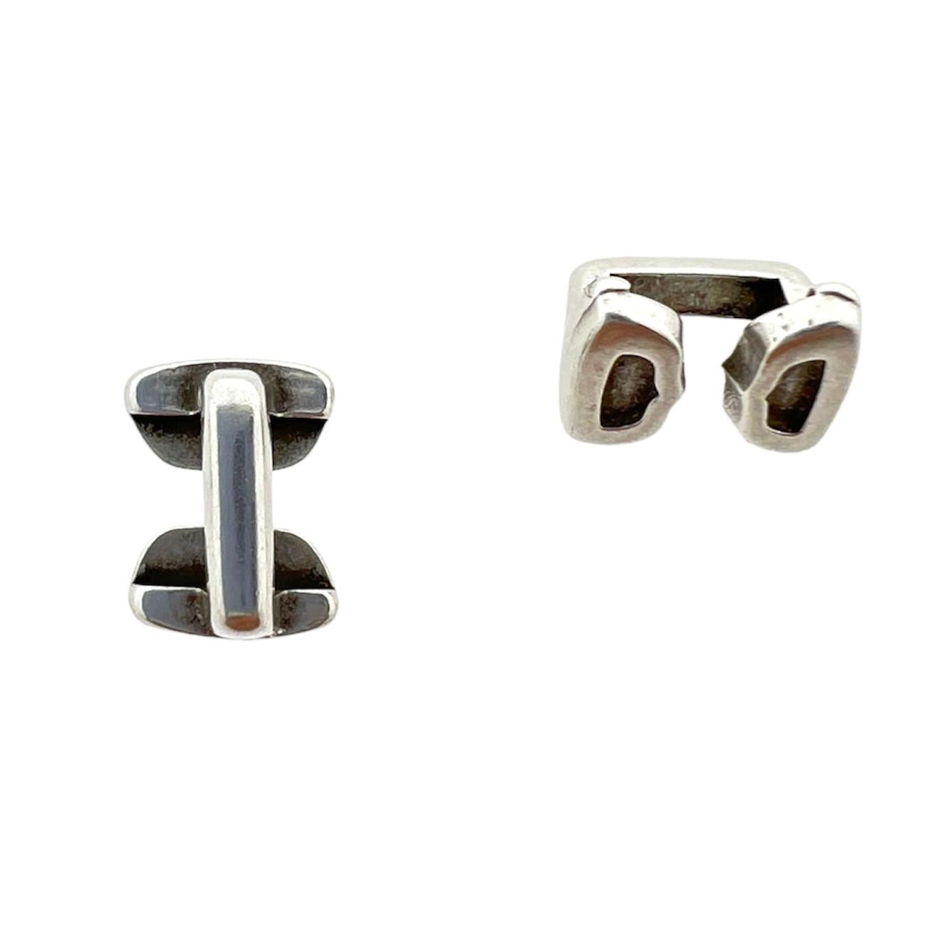 Leerschuiver spanish twins zilver 6.4x8.6mm DQ-leerschuivers-Kraaltjes van Renate