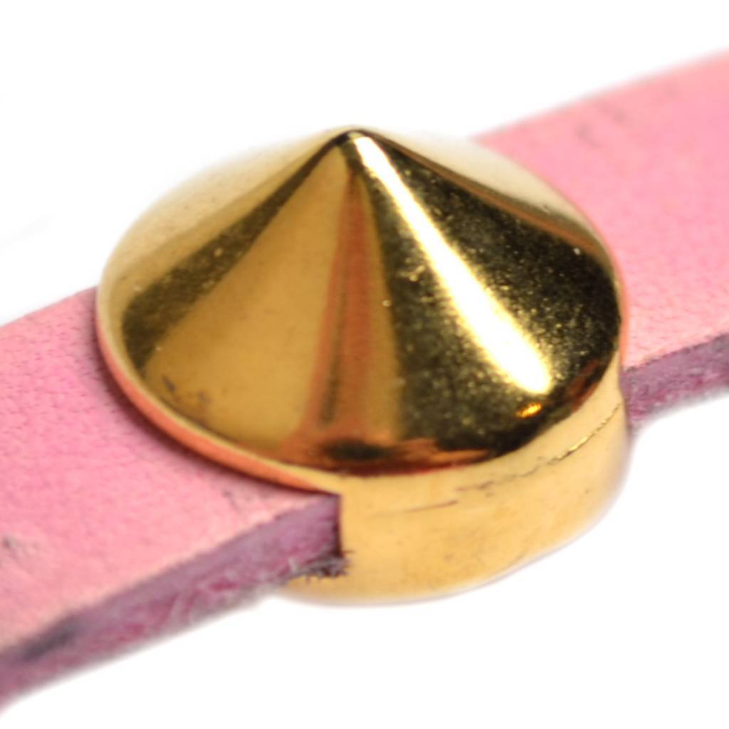 Leerschuiver spike Ø10x2.5 Goud DQ 13mm-Kraaltjes van Renate