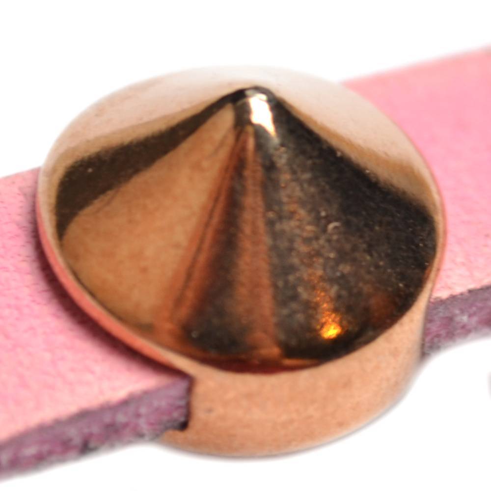 Leerschuiver spike Ø10x2.5 Rosegoud DQ 13mm-Kraaltjes van Renate