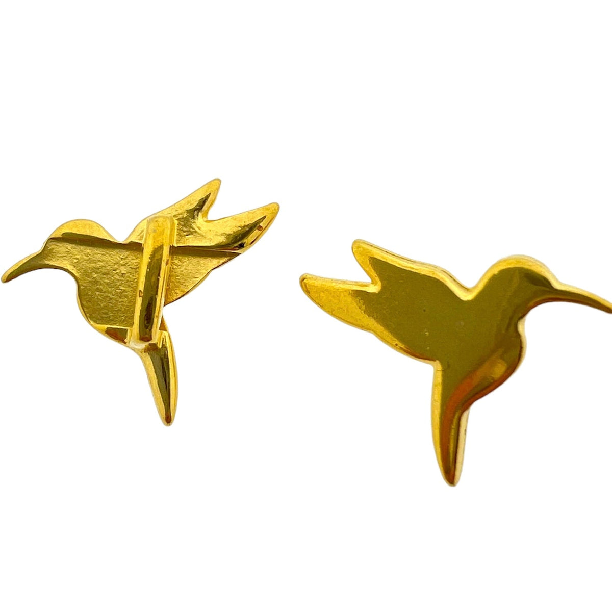 Leerschuiver vogel goud 18x14mm DQ-leerschuivers-Kraaltjes van Renate