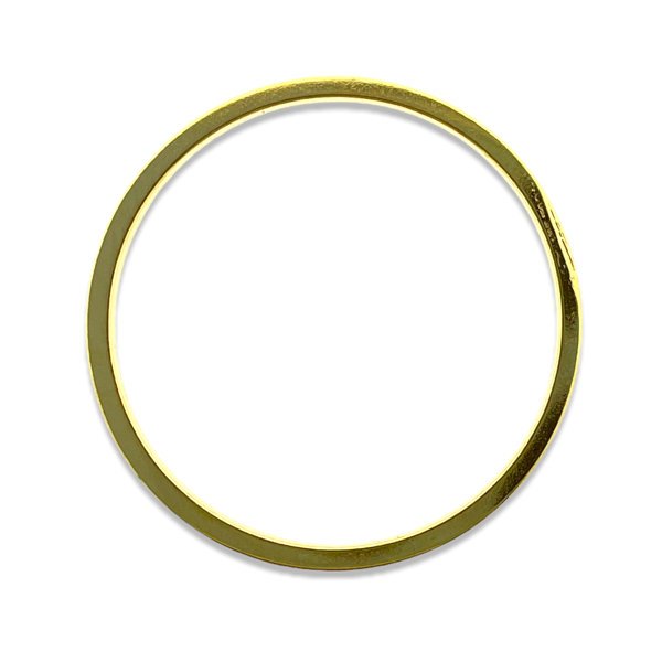 Linking ring goud 24K 20x1mm- per stuk-bedels-Kraaltjes van Renate