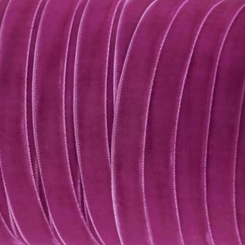 Lint Fluweel magenta 10mm - per 2 meter-koord-Kraaltjes van Renate