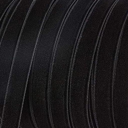 Lint Fluweel zwart 10mm - per 2 meter-koord-Kraaltjes van Renate