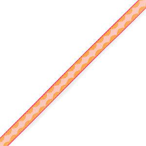 Lint met tekst diamant Orange-light pink - per meter-koord-Kraaltjes van Renate