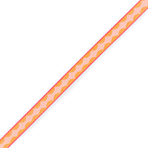 Lint met tekst diamant Orange-light pink - per meter-koord-Kraaltjes van Renate