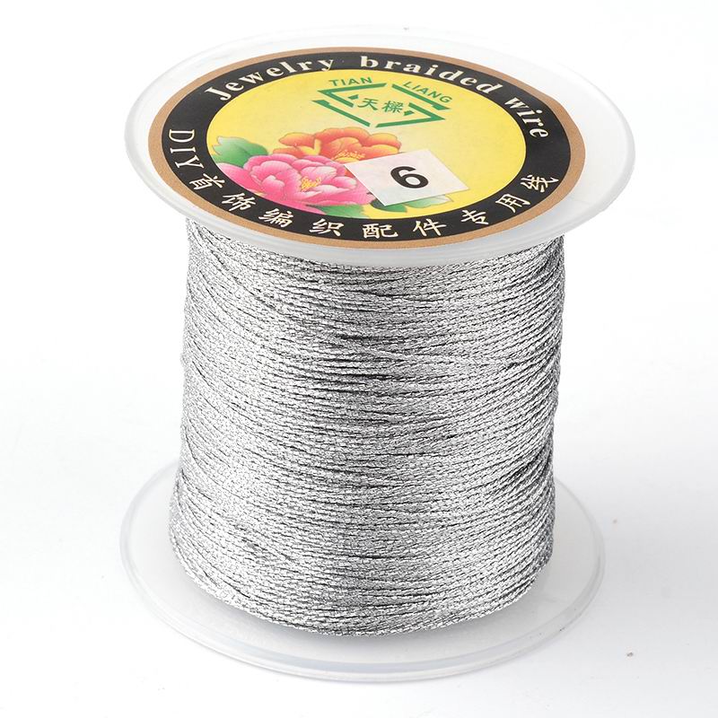 Metallic Borduurgaren Lichtgrijs 0.4mm - per 5 meter