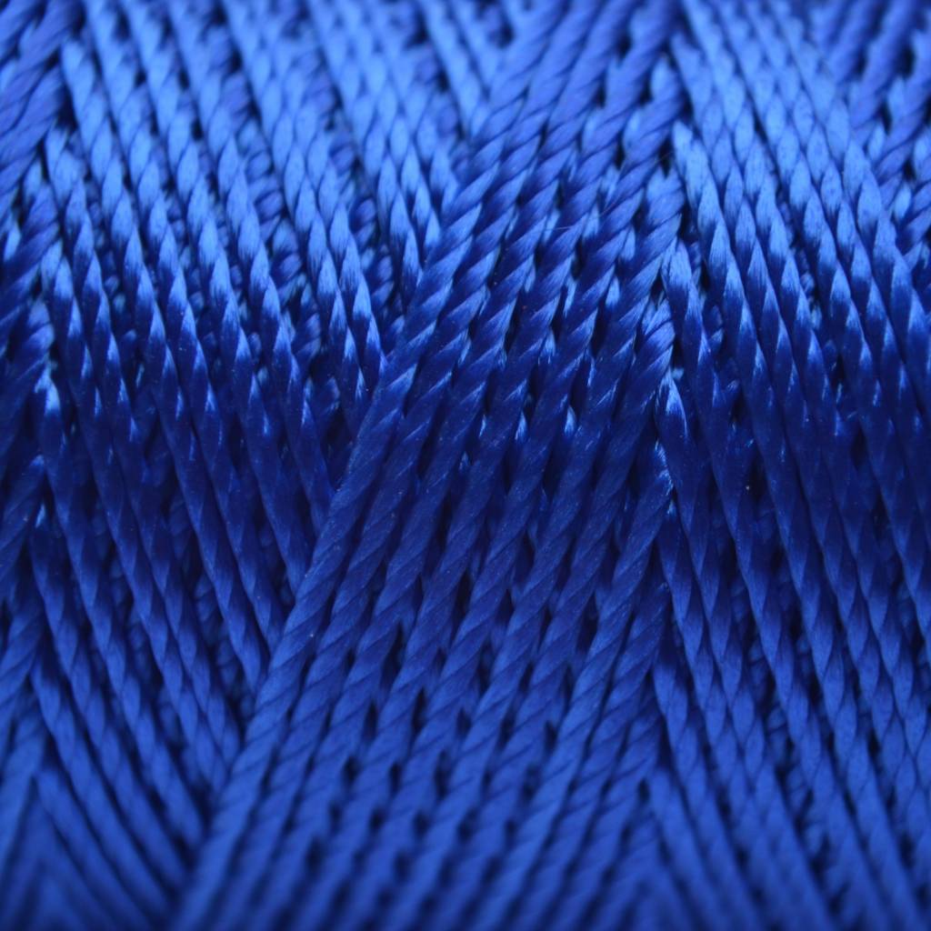 Macrame koord fluor blauw 0,8mm-Kraaltjes van Renate