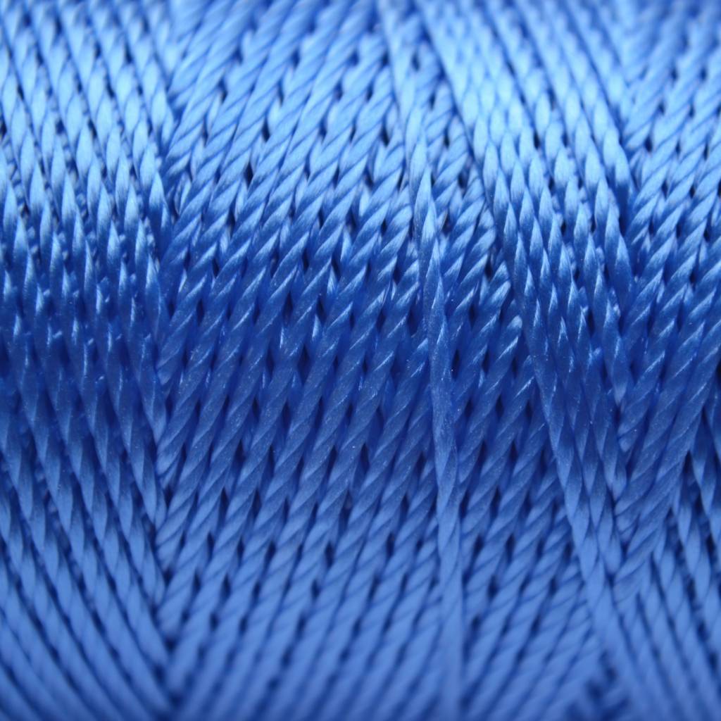Macrame koord fluor licht blauw 0,8mm-Kraaltjes van Renate
