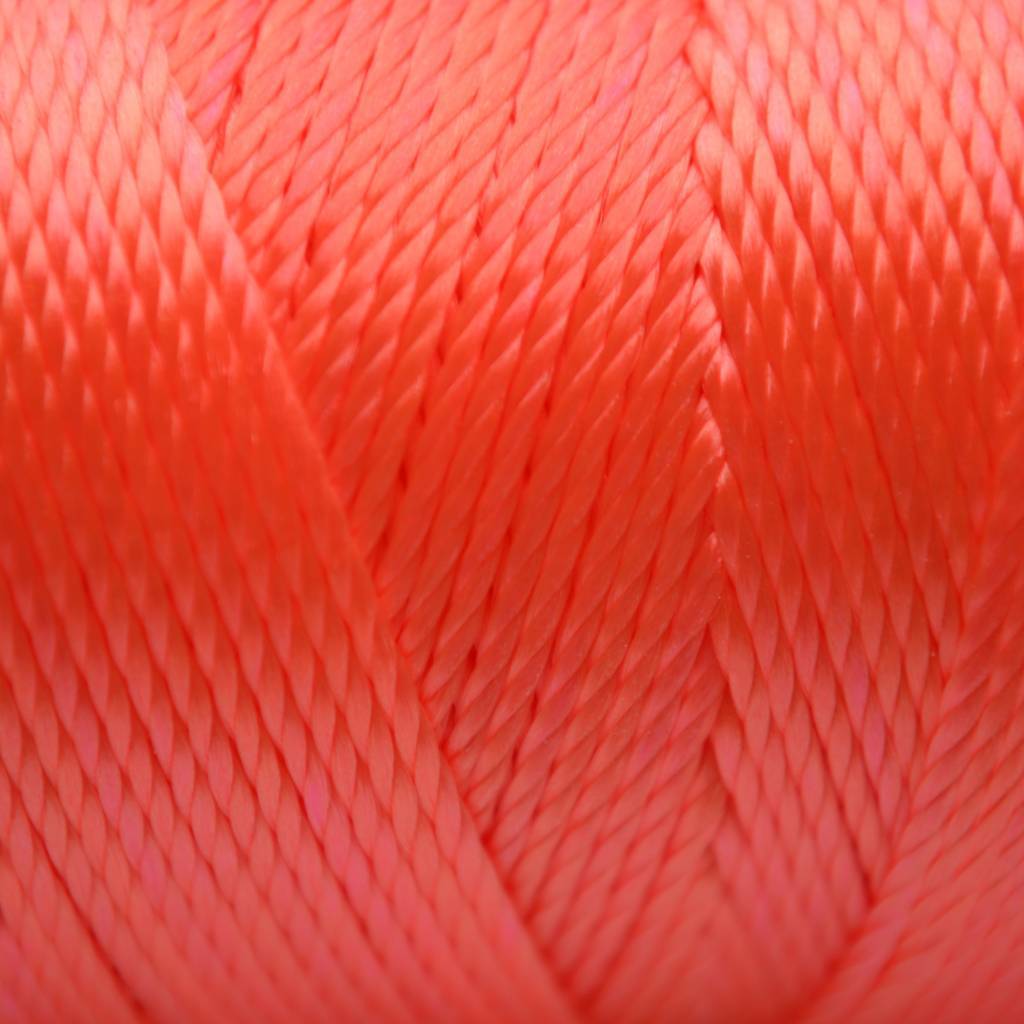 Macrame koord fluor licht oranje 0,8mm-Kraaltjes van Renate