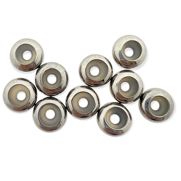 zilver macrame sluiting tussenzetsel 8x4mm-bedels-Kraaltjes van Renate