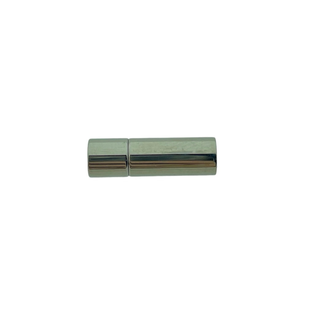 Magneetsluiting 7x5mm RVS zilver- per stuk-bedels-Kraaltjes van Renate