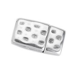 Magneetsluiting RVS zilver 14x24mm-bedels-Kraaltjes van Renate