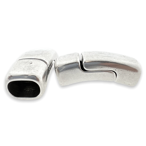 Magneetsluiting Ø10x7mm zilver DQ- per stuk-sluitingen-Kraaltjes van Renate