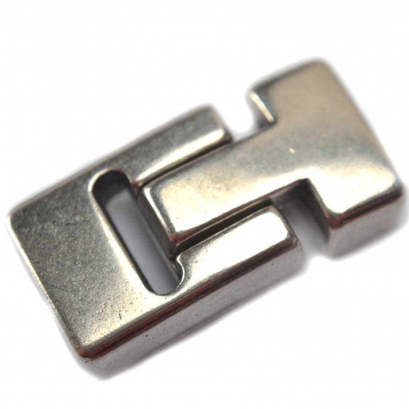 Magneetsluiting Ø13x5mm metaal zilver DQ 31x16mm-Kraaltjes van Renate