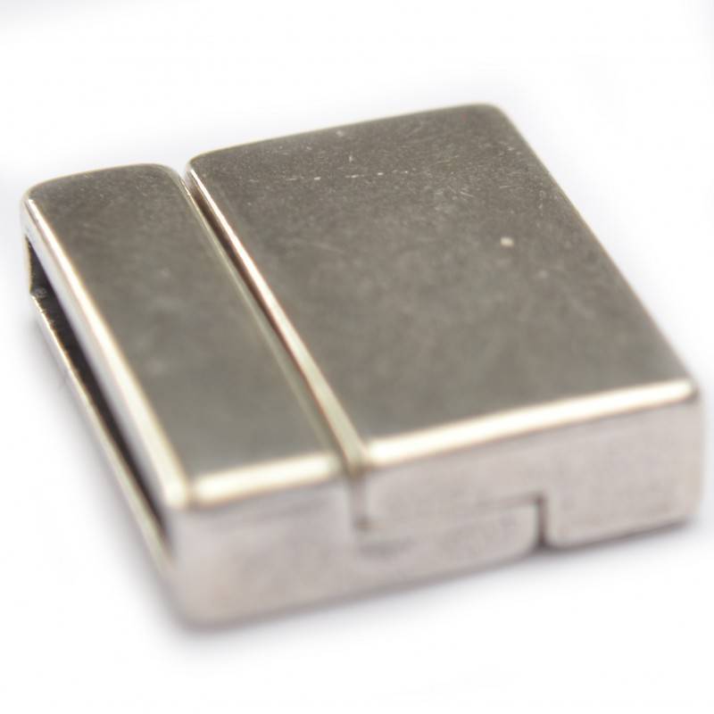 Magneetsluiting Ø20x2.5mm metaal zilver DQ 22x21mm-Kraaltjes van Renate